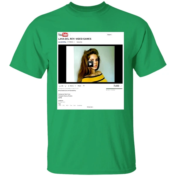 Lana Del Rey Video Games Youtube Shirt