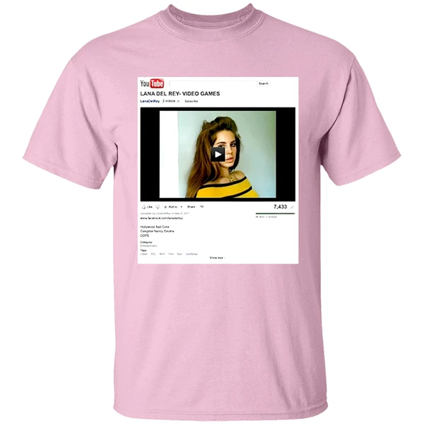 Lana Del Rey Video Games Youtube Shirt Lana Del Rey Video Games Youtube Shirt