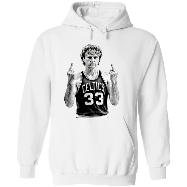 Larry Bird Middle Finger Hoodie - Image 8