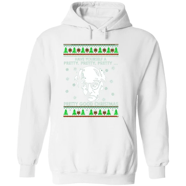 Larry David Have Yourself A Pretty Pretty Pretty Good Christmas Hoodie - Image 8
