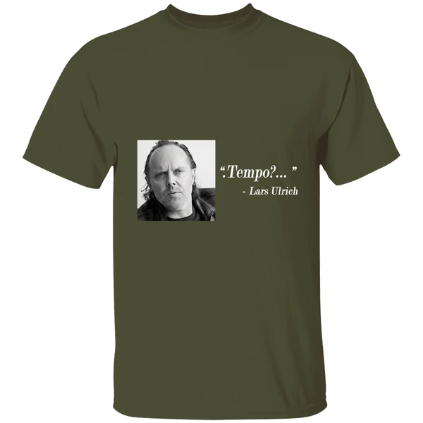 lars ulrich tempo photo shirt militarygreen