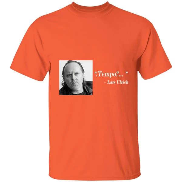 lars ulrich tempo photo shirt orange