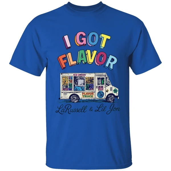 larussell i got flavor shirt royalblue