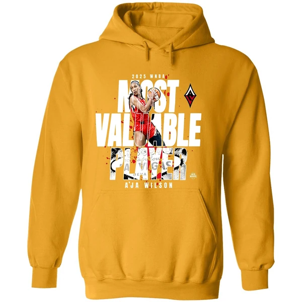 Las Vegas Aces Aja Wilson 2025 Wnba Mvp Hoodie