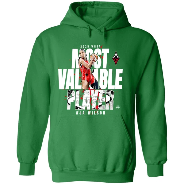 Las Vegas Aces Aja Wilson 2025 Wnba Mvp Hoodie - Image 2