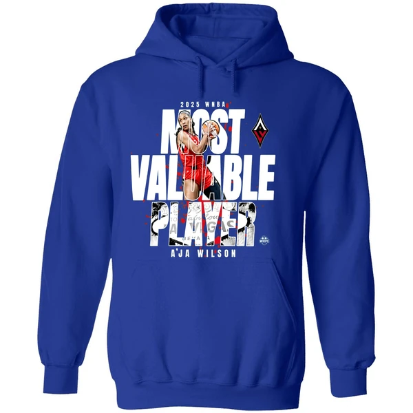 Las Vegas Aces Aja Wilson 2025 Wnba Mvp Hoodie - Image 7
