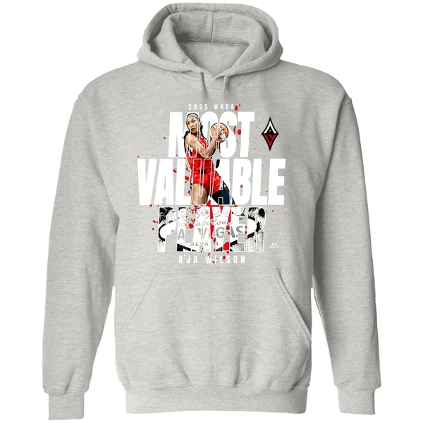 Las Vegas Aces Aja Wilson 2025 Wnba Mvp Hoodie - Image 9