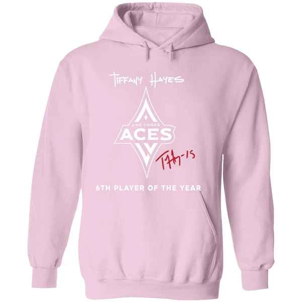 Las Vegas Aces Tiffany Hayes 2024 6th Player Of The Year Signature 2 Sides Hoodie - Image 5