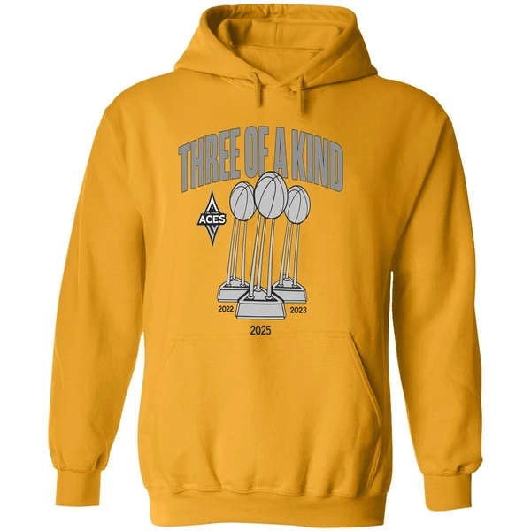Las Vegas Aces Trophy Three Of A Kind Hoodie