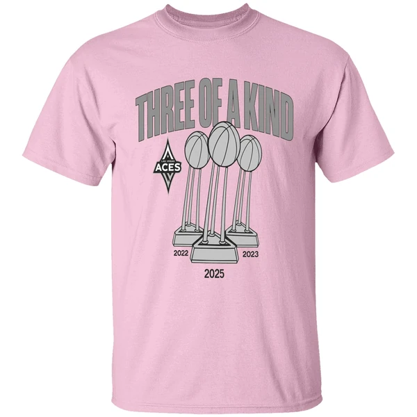 Las Vegas Aces Trophy Three Of A Kind Shirt - Image 3