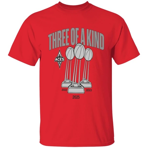Las Vegas Aces Trophy Three Of A Kind Shirt - Image 7