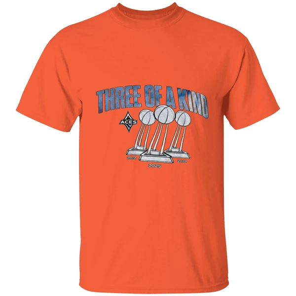 Las Vegas Aces Wnba Three Of A Kind 2022 2023 2025 Champions Trophy Shirt - Image 6