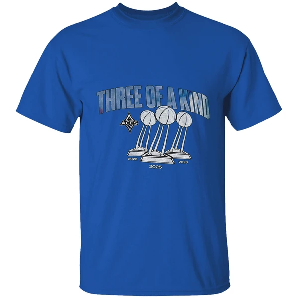Las Vegas Aces Wnba Three Of A Kind 2022 2023 2025 Champions Trophy Shirt - Image 8