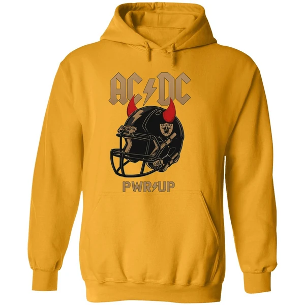 Las Vegas Raiders Acdc Rock And Roll Hoodie
