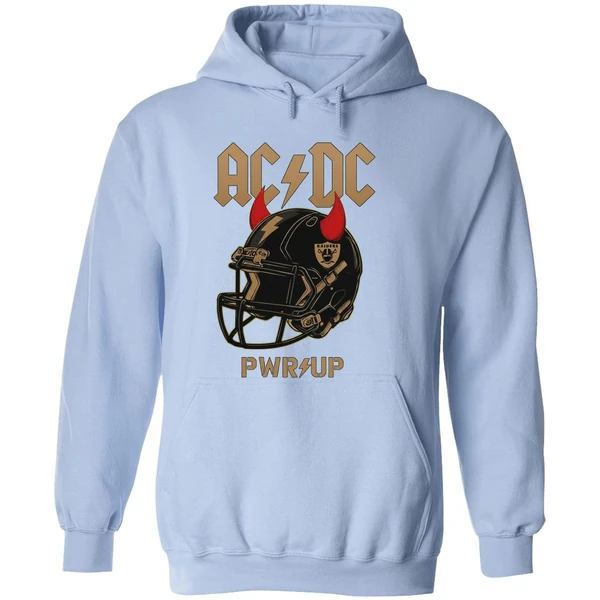 Las Vegas Raiders Acdc Rock And Roll Hoodie - Image 4