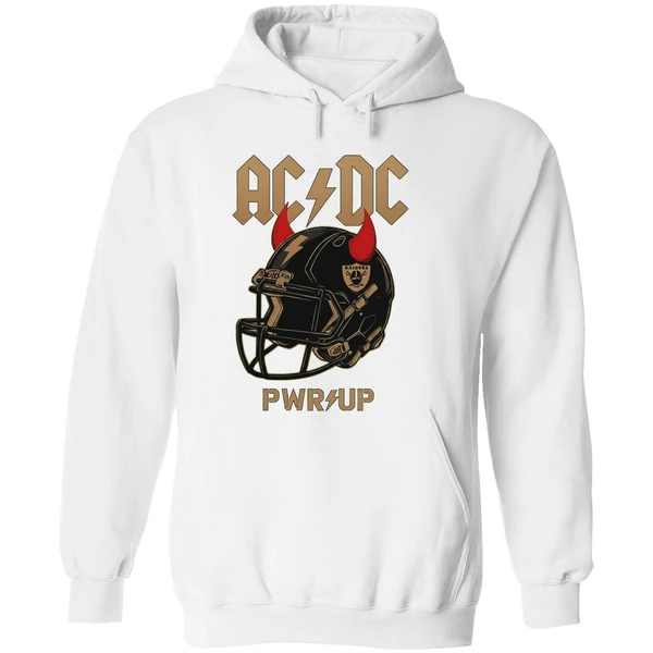 Las Vegas Raiders Acdc Rock And Roll Hoodie - Image 8