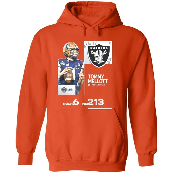 Las Vegas Raiders Pick Tommy Mellott With No 213 2025 Nfl Draft Hoodie - Image 6