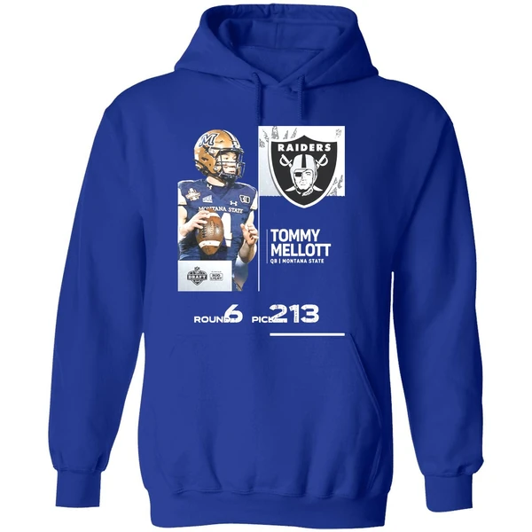 Las Vegas Raiders Pick Tommy Mellott With No 213 2025 Nfl Draft Hoodie - Image 7