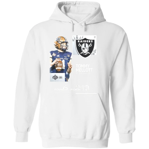 Las Vegas Raiders Pick Tommy Mellott With No 213 2025 Nfl Draft Hoodie - Image 8