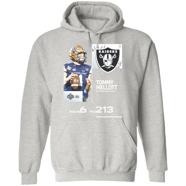 Las Vegas Raiders Pick Tommy Mellott With No 213 2025 Nfl Draft Hoodie - Image 9