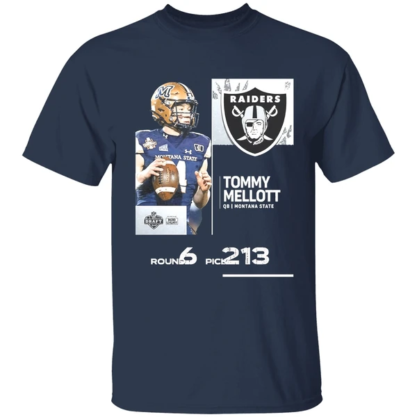 Las Vegas Raiders Pick Tommy Mellott With No 213 2025 Nfl Draft Shirt - Image 5
