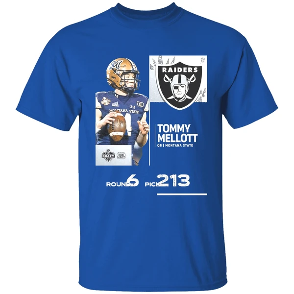 Las Vegas Raiders Pick Tommy Mellott With No 213 2025 Nfl Draft Shirt - Image 8