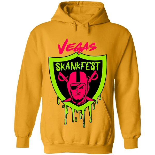 Las Vegas Raiders Vegas Skankfest Dripping Parody Logo Hoodie