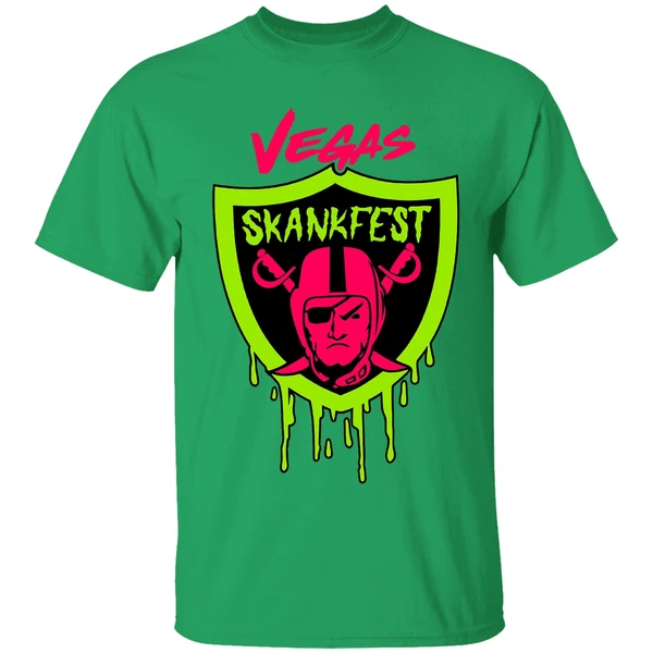 Las Vegas Raiders Vegas Skankfest Dripping Parody Logo Shirt