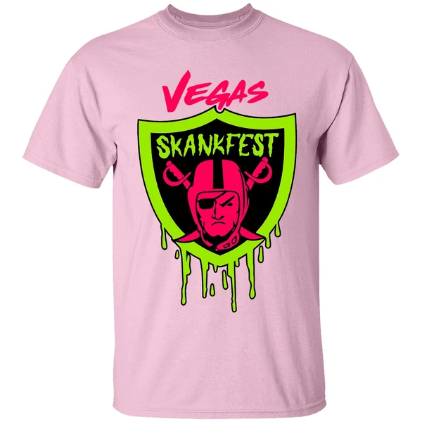 Las Vegas Raiders Vegas Skankfest Dripping Parody Logo Shirt - Image 2
