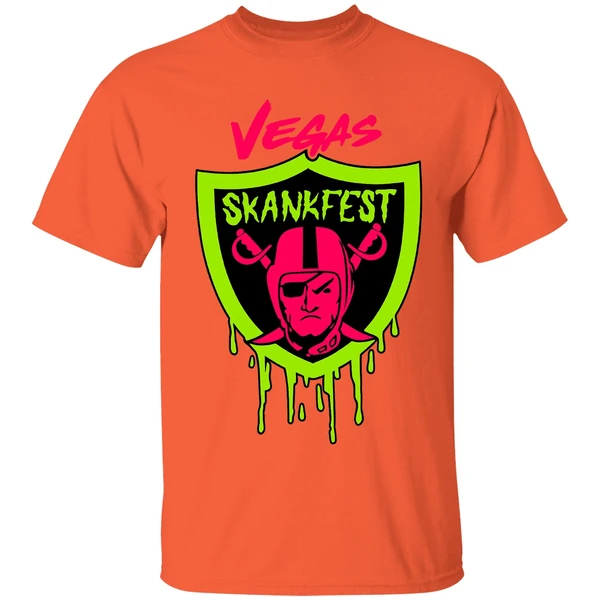 Las Vegas Raiders Vegas Skankfest Dripping Parody Logo Shirt - Image 5