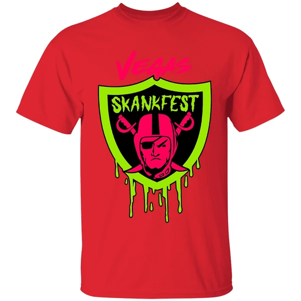 Las Vegas Raiders Vegas Skankfest Dripping Parody Logo Shirt - Image 6