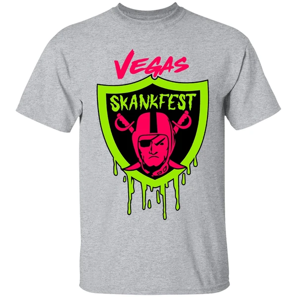 Las Vegas Raiders Vegas Skankfest Dripping Parody Logo Shirt - Image 8