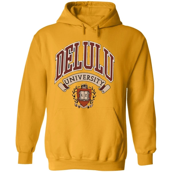 Layze Youtube Merch Delulu University Student Logo Hoodie