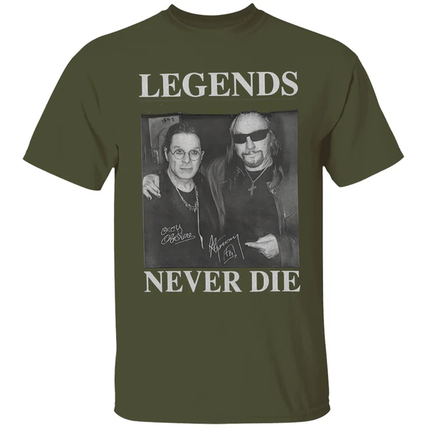 Legend Never Die Ozzy Osbourne And Ace Frehley Music Signature Shirt - Image 3
