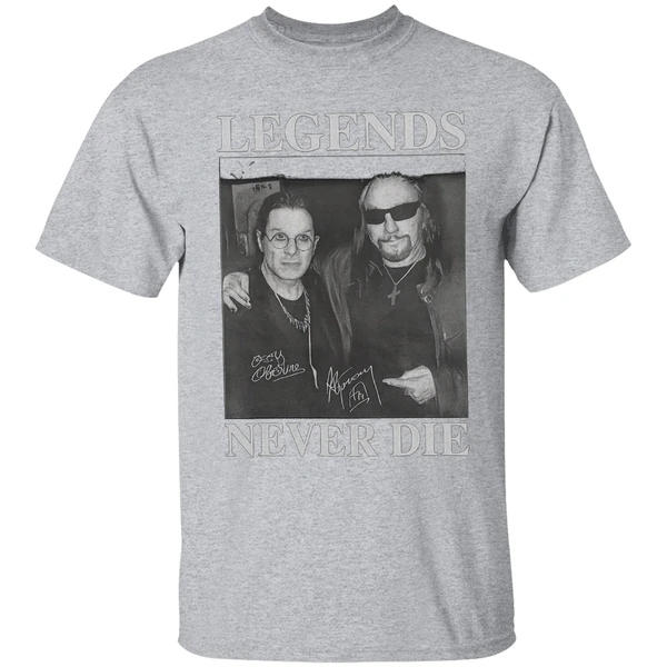 Legend Never Die Ozzy Osbourne And Ace Frehley Music Signature Shirt