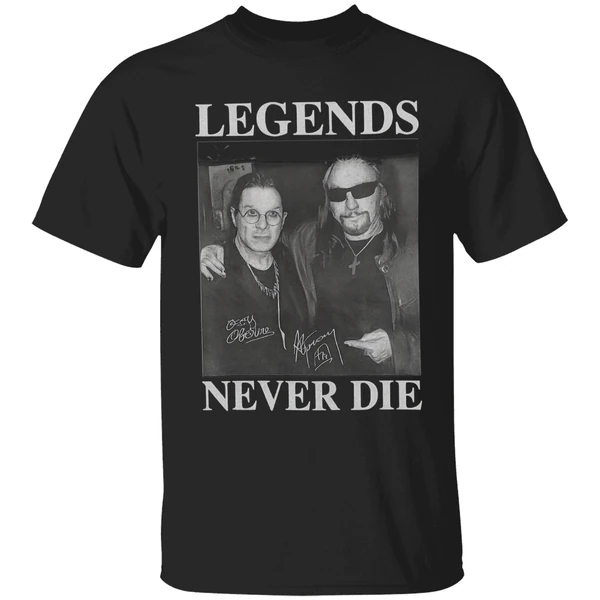 Legend Never Die Ozzy Osbourne And Ace Frehley Music Signature Shirt - Image 8
