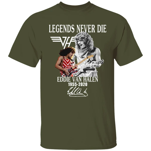 Legends Never Die Eddie Van Halen 1955 2020 Shirt - Image 3