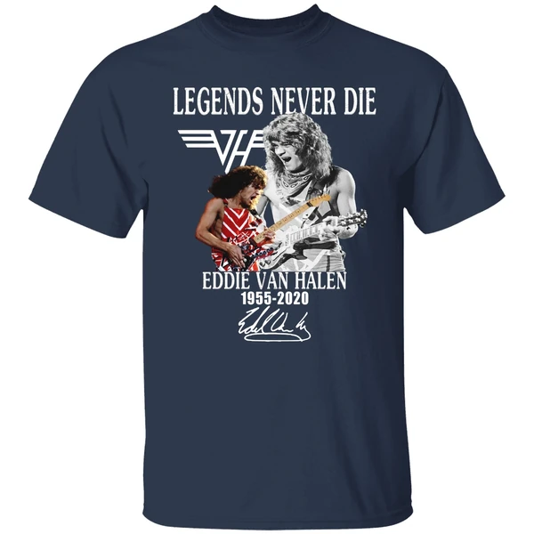 Legends Never Die Eddie Van Halen 1955 2020 Shirt - Image 4