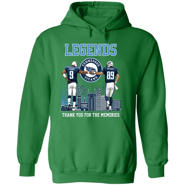 Legends Steve Mcnair And Frank Wycheck Tennessee Titans Hoodie - Image 2