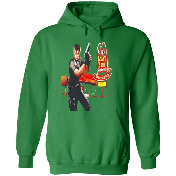 Leon S Kennedy Arbys Roast Beef Sandwich Is Delicious Hoodie - Image 2