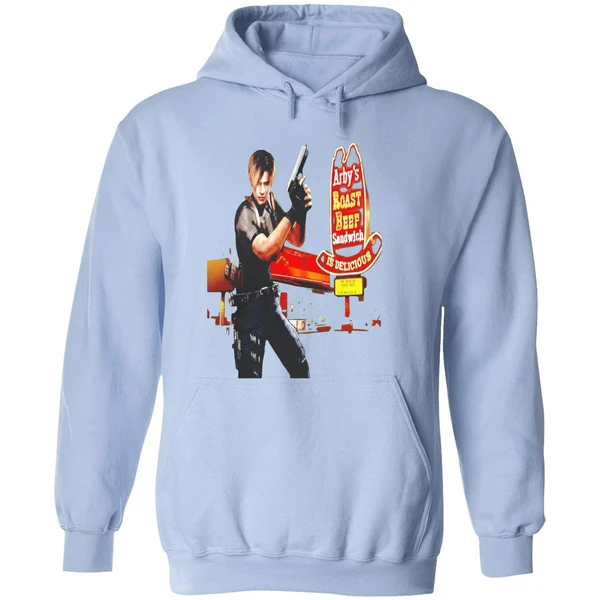Leon S Kennedy Arbys Roast Beef Sandwich Is Delicious Hoodie - Image 4