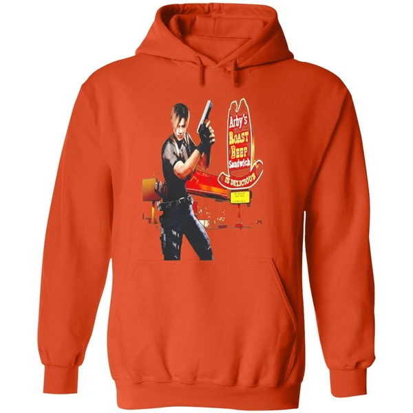 Leon S Kennedy Arbys Roast Beef Sandwich Is Delicious Hoodie - Image 6
