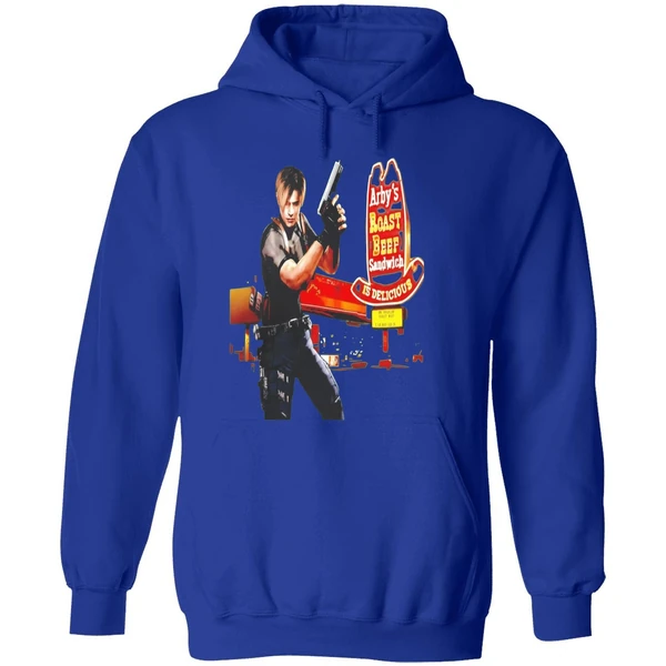 Leon S Kennedy Arbys Roast Beef Sandwich Is Delicious Hoodie - Image 7