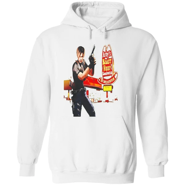Leon S Kennedy Arbys Roast Beef Sandwich Is Delicious Hoodie - Image 8