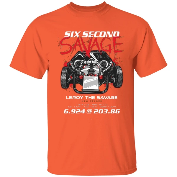 leroy 6 second savege new record shirt orange