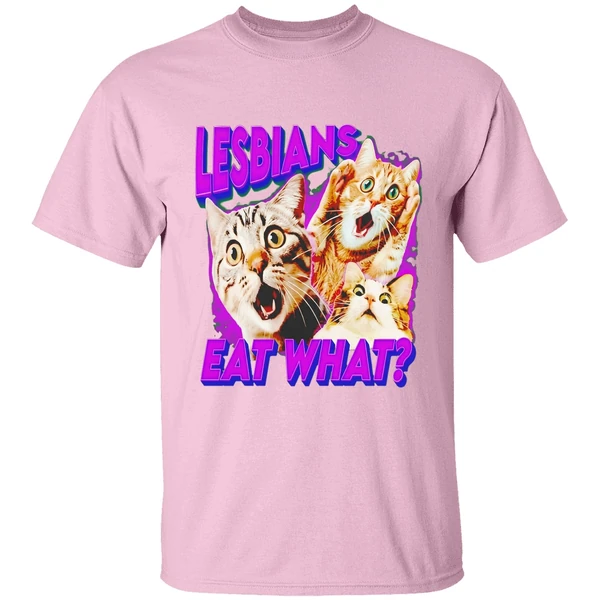 Lesbians Eat What Cat Lovers Shirt - Image 2