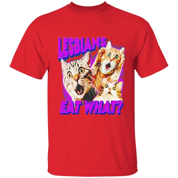 Lesbians Eat What Cat Lovers Shirt - Image 4