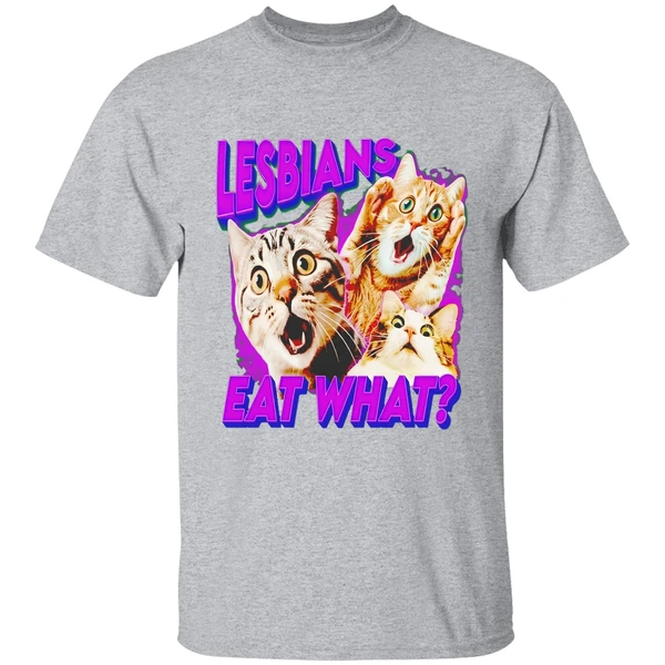 Lesbians Eat What Cat Lovers Shirt - Image 6