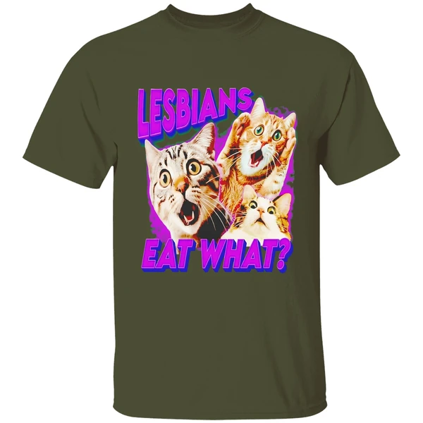 Lesbians Eat What Cat Lovers Shirt - Image 9