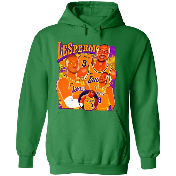 Lesperm James Bronny James Los Angeles Lakers Hoodie - Image 2